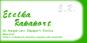 etelka rapaport business card